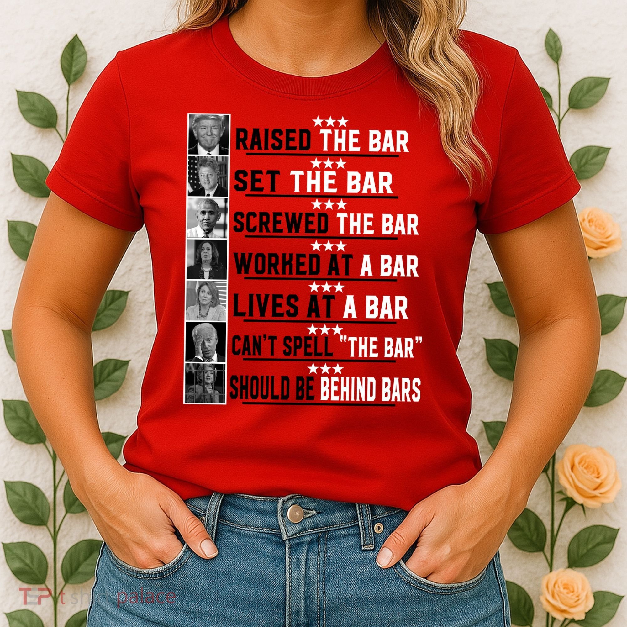 Funny Raised The Bar Donald Trump Women's T-Shirt