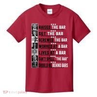 Funny Raised The Bar Donald Trump Kids T-Shirt thumb 0