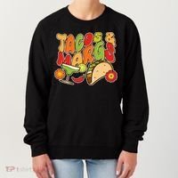 Funny Retro Taco And Margs Margaritas Women's Sweatshirt thumb 0