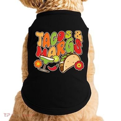 Funny Retro Taco And Margs Margaritas Doggie Tank