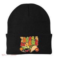 Funny Retro Taco And Margs Margaritas Beanie thumb 0