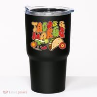 Funny Retro Taco And Margs Margaritas Tumbler thumb 0