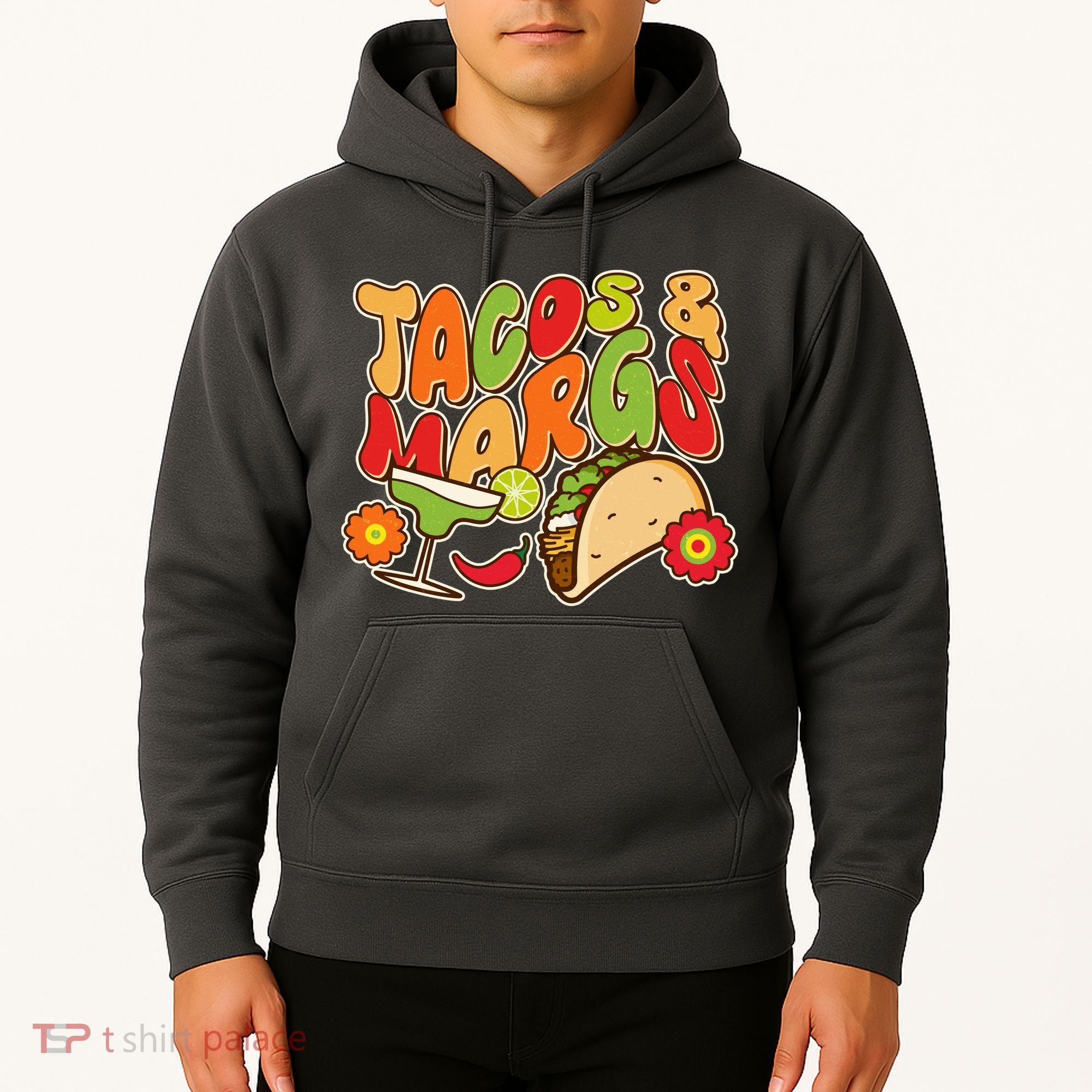 Funny Retro Taco And Margs Margaritas Hoodie
