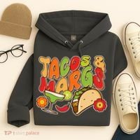 Funny Retro Taco And Margs Margaritas Hoodie thumb 4