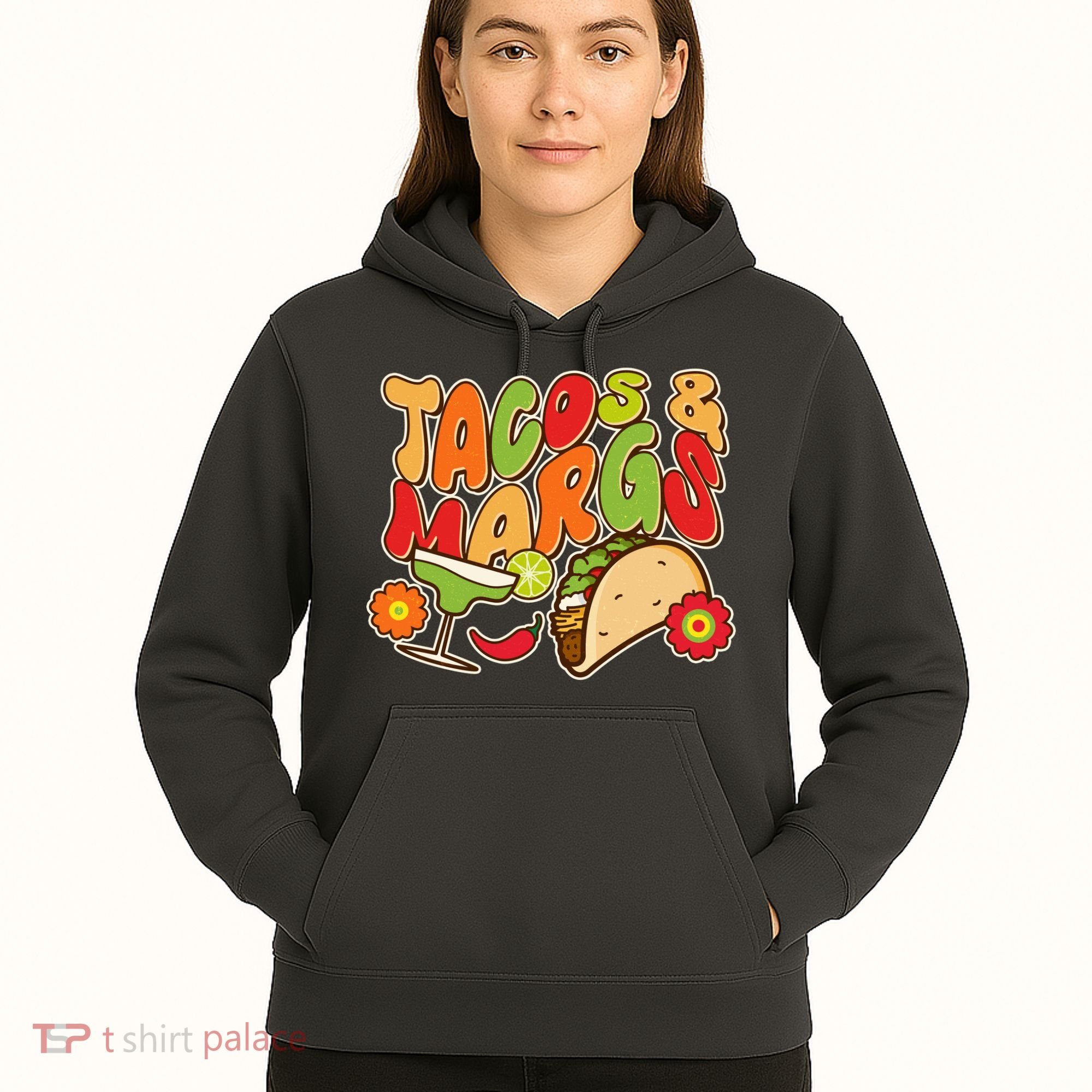 Funny Retro Taco And Margs Margaritas Hoodie