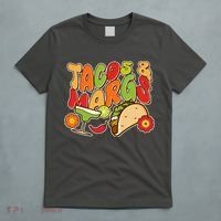 Funny Retro Taco And Margs Margaritas T-Shirt thumb 5