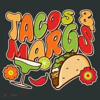 Funny Retro Taco And Margs Margaritas Mousepad thumb 1