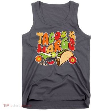 Funny Retro Taco And Margs Margaritas Tank Top