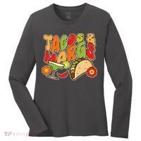 Funny Retro Taco And Margs Margaritas Women's Long Sleeve Shirt thumb 0