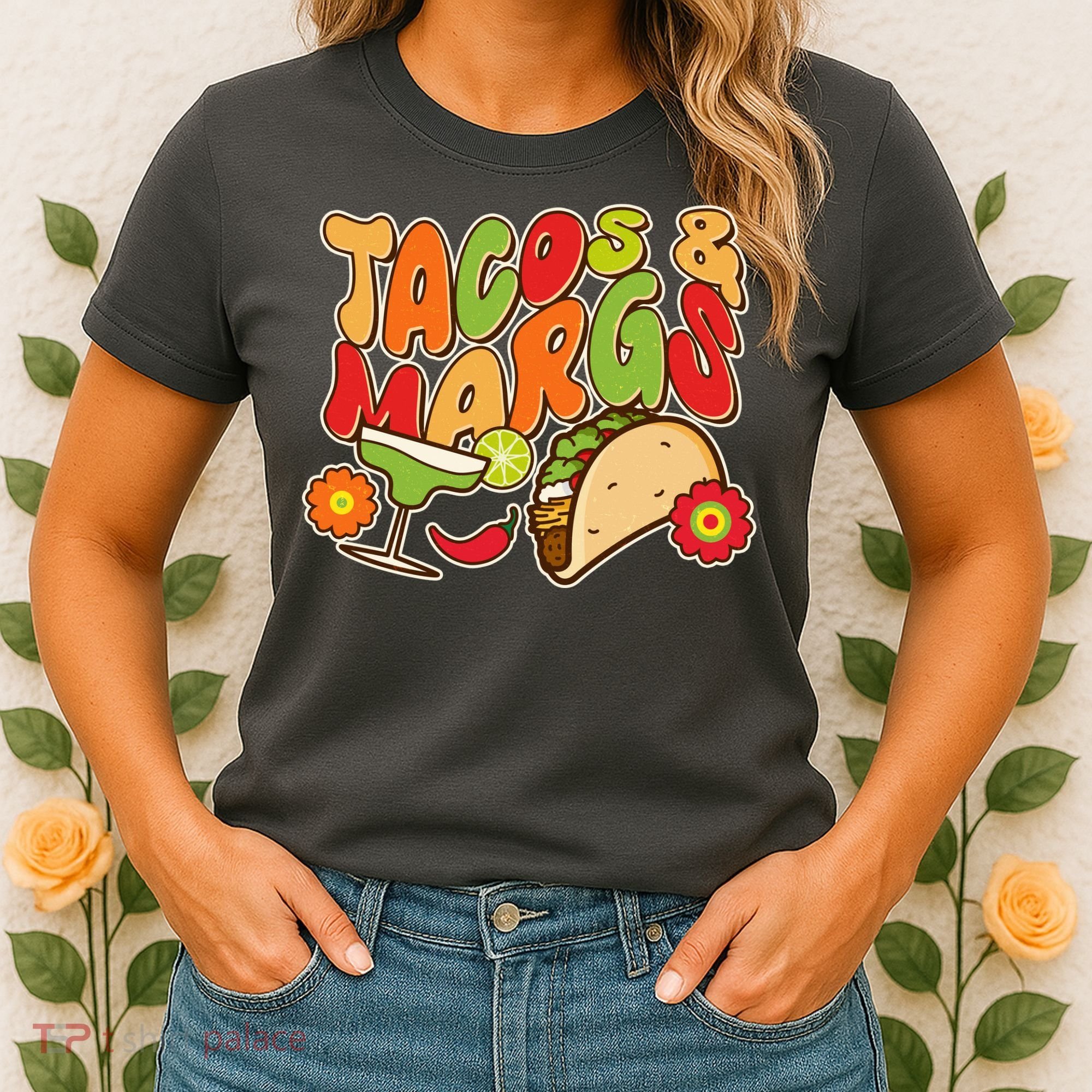 Funny Retro Taco And Margs Margaritas Women's T-Shirt