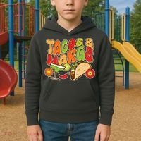 Funny Retro Taco And Margs Margaritas Kids Hoodie thumb 2