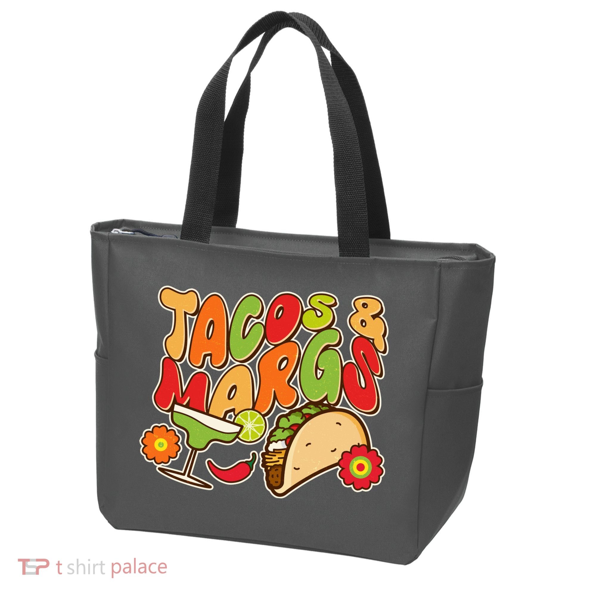 Funny Retro Taco And Margs Margaritas Tote Bag