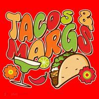 Funny Retro Taco And Margs Margaritas Santa Hat thumb 1
