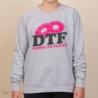 Funny River Tubing Down To Float Summer Float Trip Women's Sweatshirt thumb 0