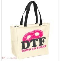 Funny River Tubing Down To Float Summer Float Trip Tote Bag thumb 2