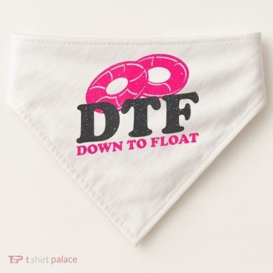Funny River Tubing Down To Float Summer Float Trip USA-Made Doggie Bandana