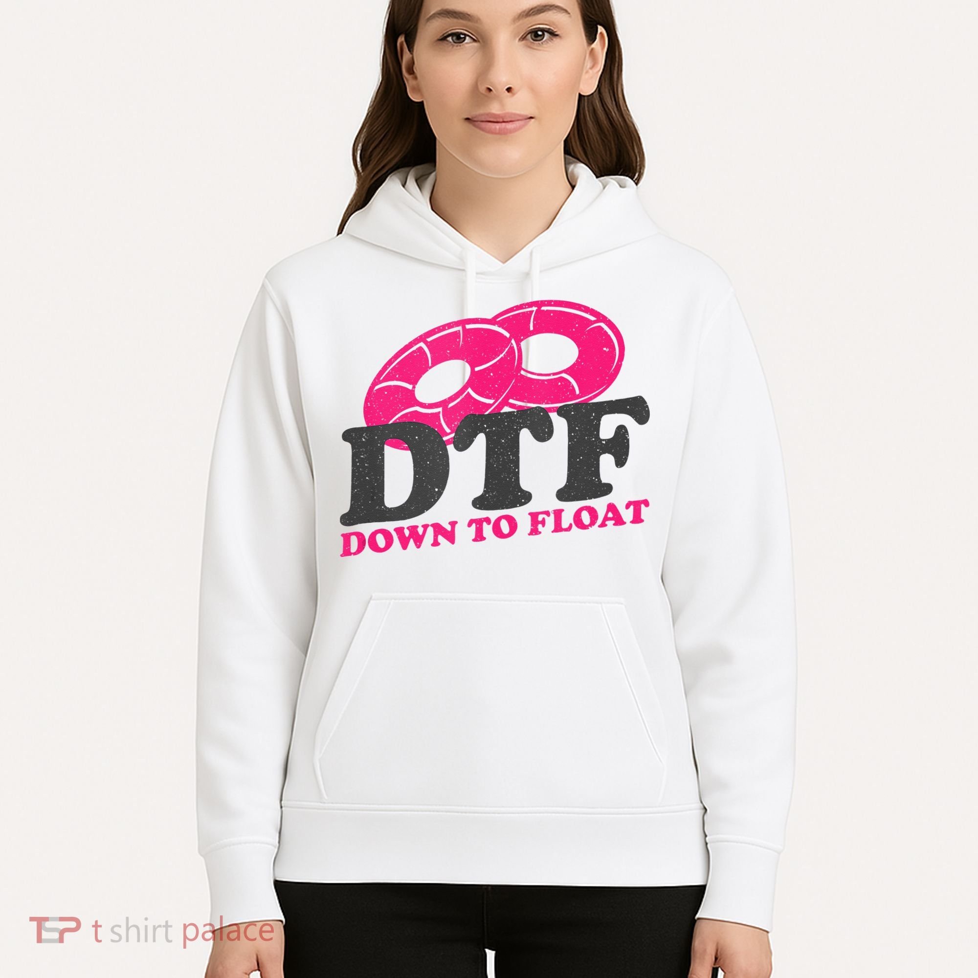 Funny River Tubing Down To Float Summer Float Trip Hoodie