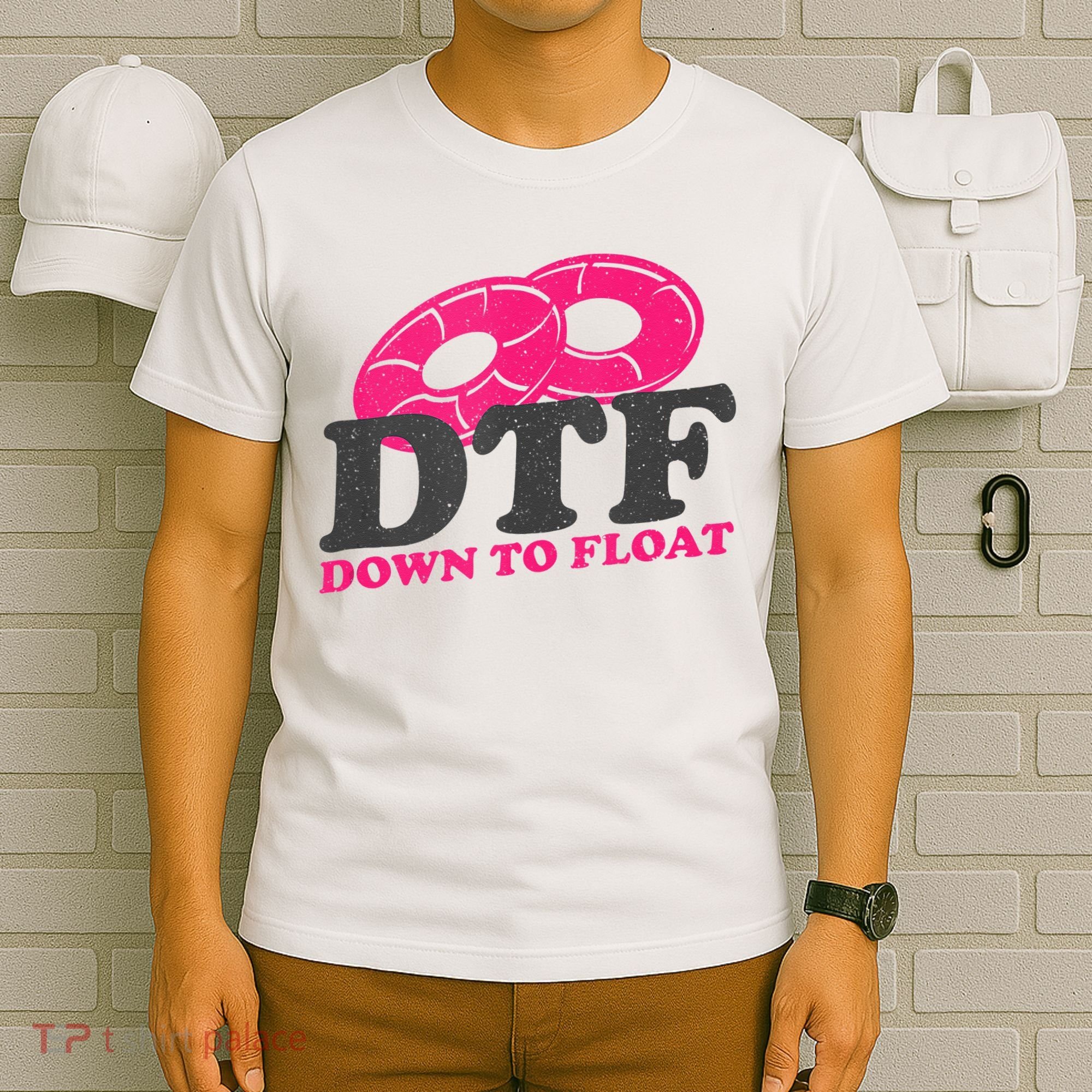 Funny River Tubing Down To Float Summer Float Trip T-Shirt