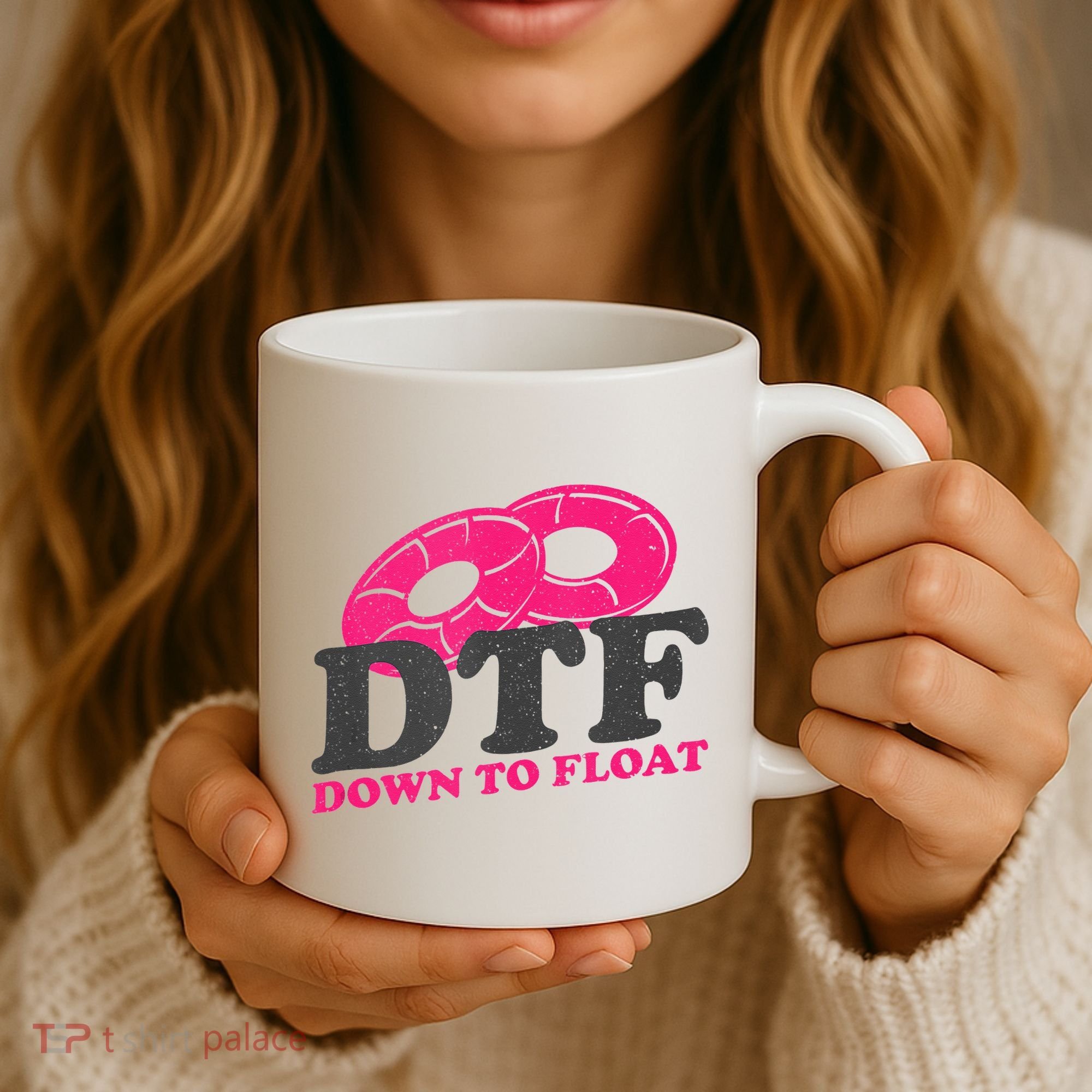 Funny River Tubing Down To Float Summer Float Trip Coffee Mug