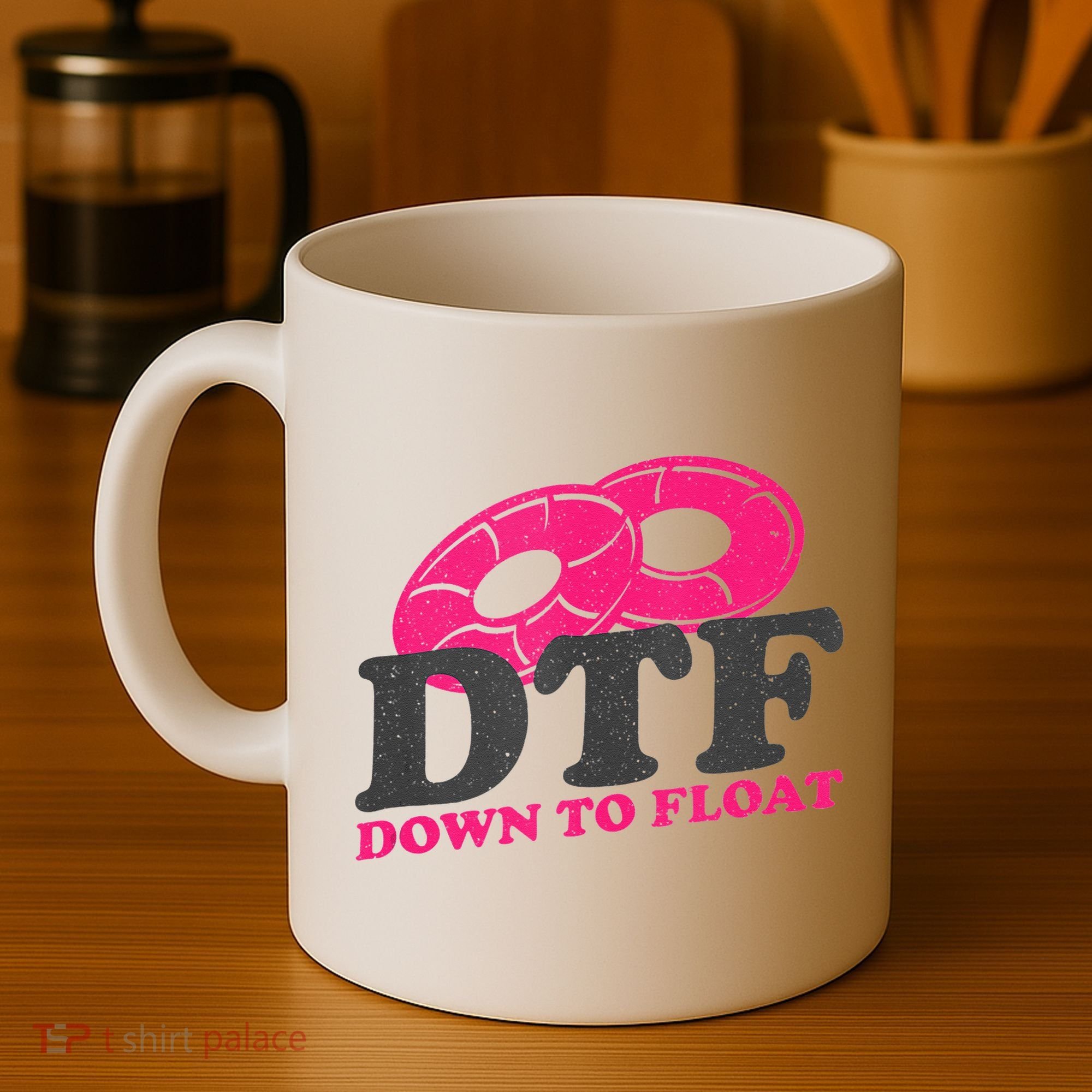 Funny River Tubing Down To Float Summer Float Trip Coffee Mug