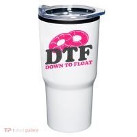 Funny River Tubing Down To Float Summer Float Trip Tumbler thumb 0