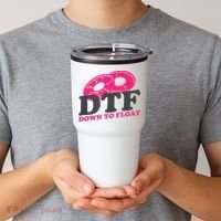 Funny River Tubing Down To Float Summer Float Trip Tumbler thumb 2