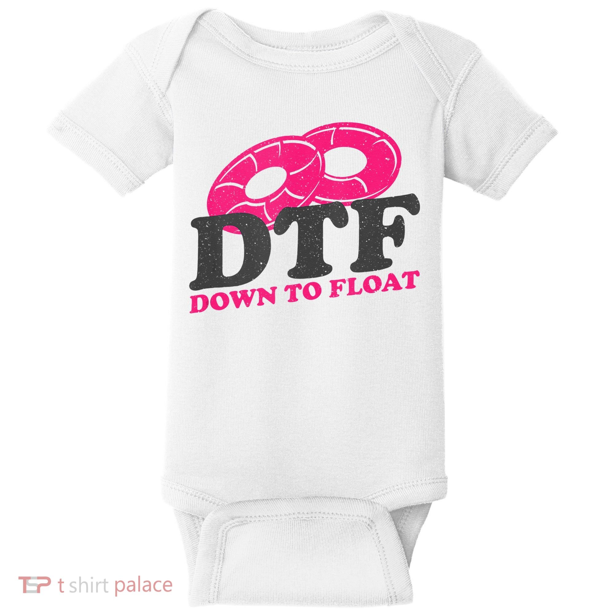 Funny River Tubing Down To Float Summer Float Trip Baby Bodysuit