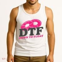 Funny River Tubing Down To Float Summer Float Trip Tank Top thumb 3
