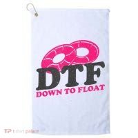 Funny River Tubing Down To Float Summer Float Trip Golf Towel thumb 0