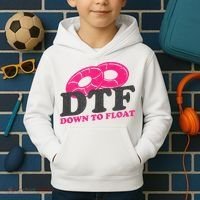 Funny River Tubing Down To Float Summer Float Trip Kids Hoodie thumb 2