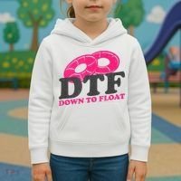 Funny River Tubing Down To Float Summer Float Trip Kids Hoodie thumb 3