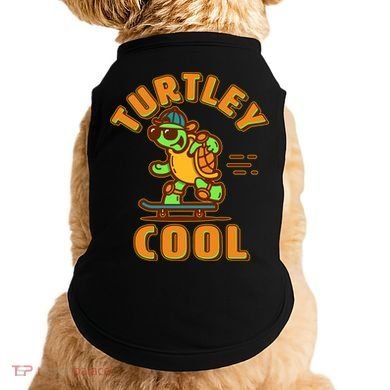 Funny Retro Turtley Cool Skateboarding Turtle Doggie Tank