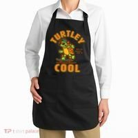Funny Retro Turtley Cool Skateboarding Turtle Apron thumb 2
