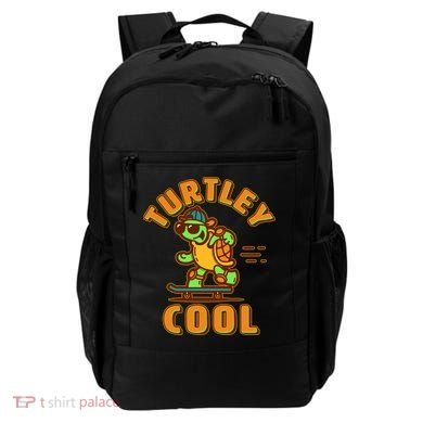 Funny Retro Turtley Cool Skateboarding Turtle Backpack