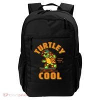 Funny Retro Turtley Cool Skateboarding Turtle Backpack thumb 0