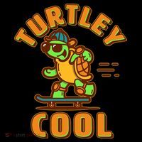Funny Retro Turtley Cool Skateboarding Turtle Women's Hoodie thumb 2
