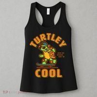 Funny Retro Turtley Cool Skateboarding Turtle Women's Tank Top thumb 3