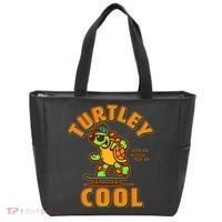 Funny Retro Turtley Cool Skateboarding Turtle Tote Bag thumb 0