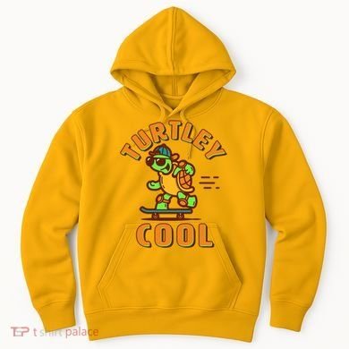 Funny Retro Turtley Cool Skateboarding Turtle Hoodie
