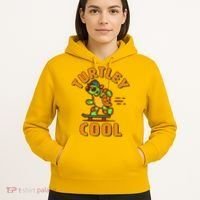 Funny Retro Turtley Cool Skateboarding Turtle Hoodie thumb 5