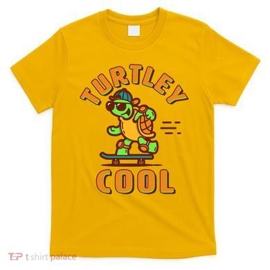 Funny Retro Turtley Cool Skateboarding Turtle T-Shirt