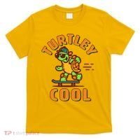 Funny Retro Turtley Cool Skateboarding Turtle T-Shirt thumb 0