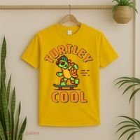 Funny Retro Turtley Cool Skateboarding Turtle T-Shirt thumb 2