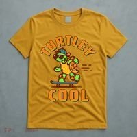 Funny Retro Turtley Cool Skateboarding Turtle T-Shirt thumb 5