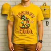 Funny Retro Turtley Cool Skateboarding Turtle T-Shirt thumb 6