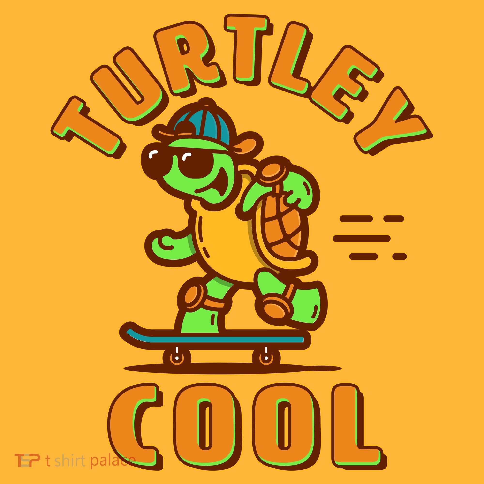 Funny Retro Turtley Cool Skateboarding Turtle Mousepad