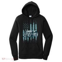 Farmer Rancher Truck Drive Driver Us Flag American Tractor Gift Women's Hoodie thumb 0