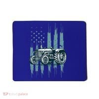 Farmer Rancher Truck Drive Driver Us Flag American Tractor Gift Mousepad thumb 0