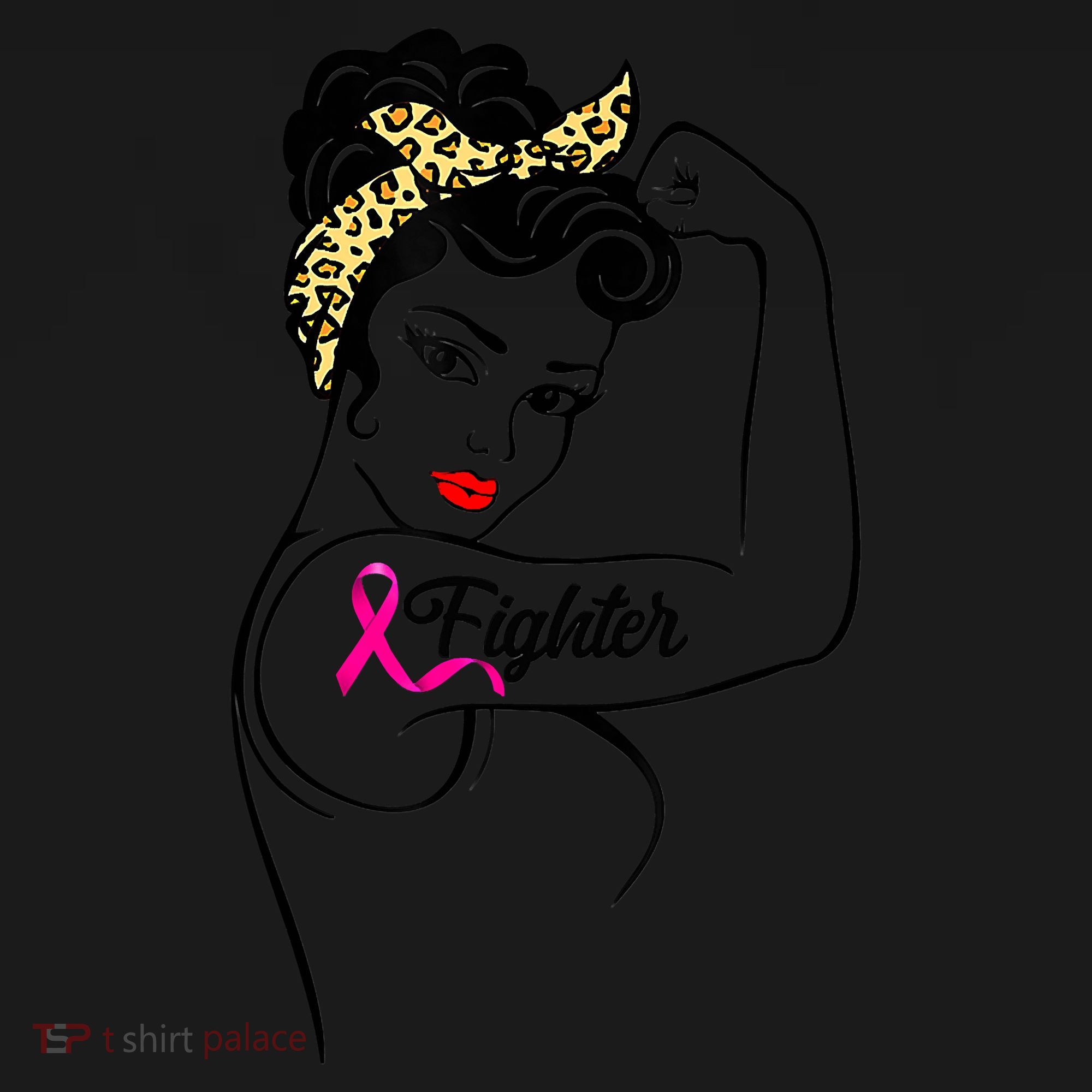 Fighter Rosie The Riveter Breast Cancer Awareness Sweatshirt