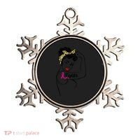 Fighter Rosie The Riveter Breast Cancer Awareness Ornament thumb 0